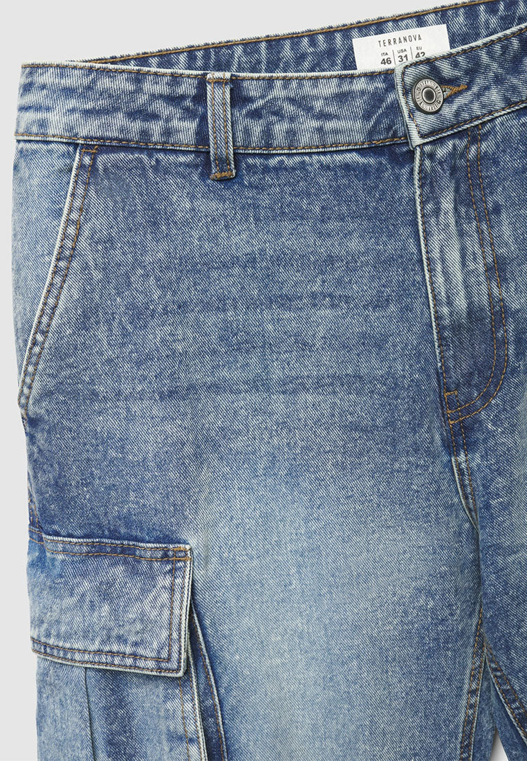 Men's Long Solid Colour Jeans Trousers