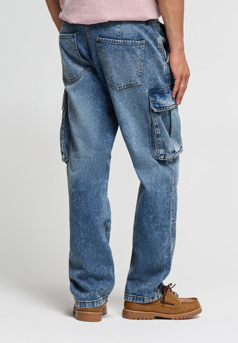 Men's Long Solid Colour Jeans Trousers