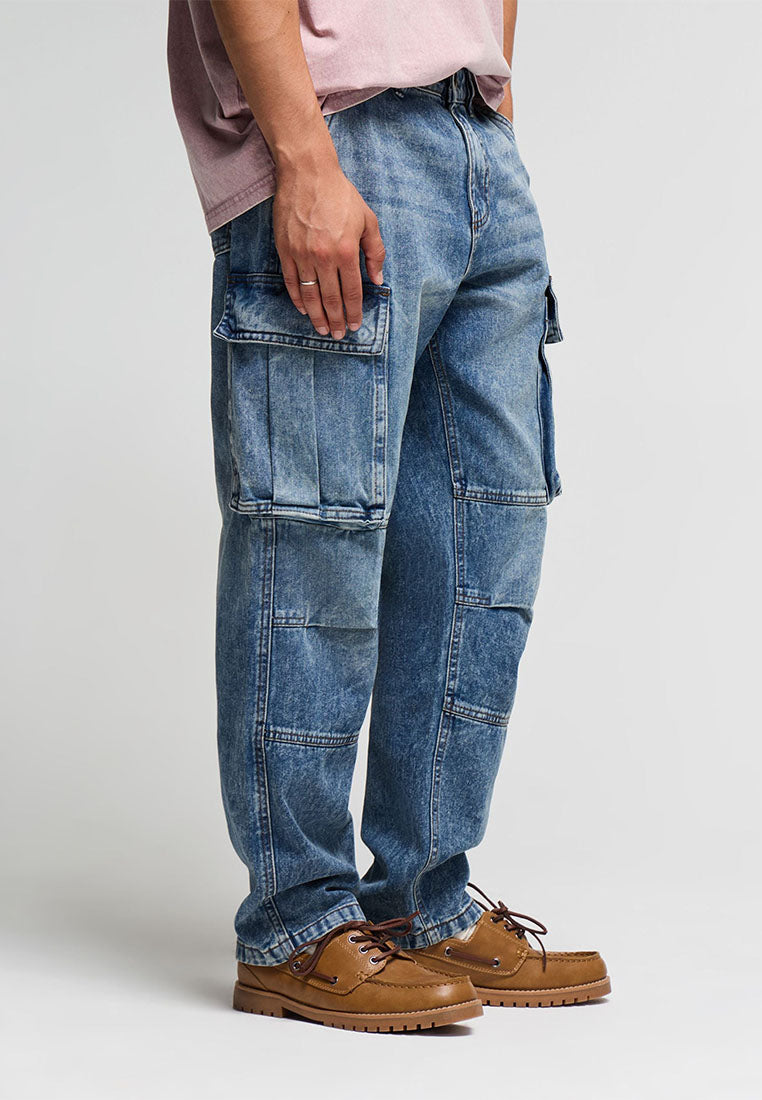 Men's Long Solid Colour Jeans Trousers