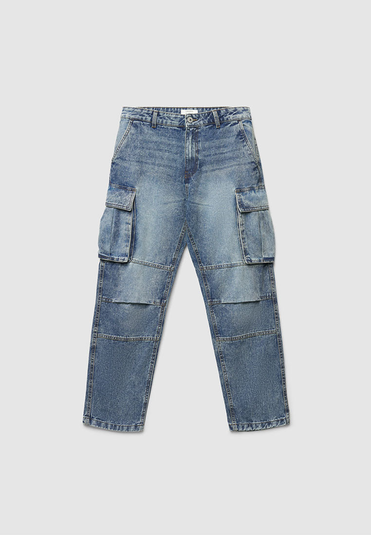 Men's Long Solid Colour Jeans Trousers
