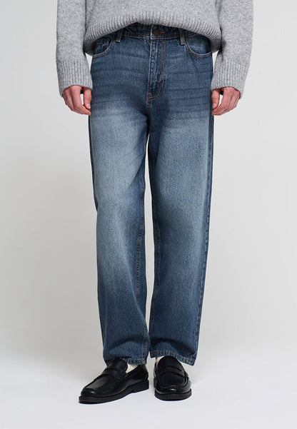 Men's Long Solid Colour Jeans Trousers