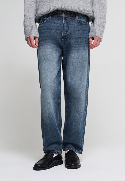 Men's Long Solid Colour Jeans Trousers