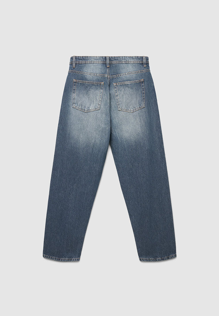 Men's Long Solid Colour Jeans Trousers