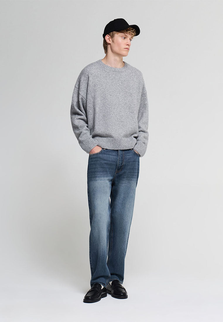 Men's Long Solid Colour Jeans Trousers