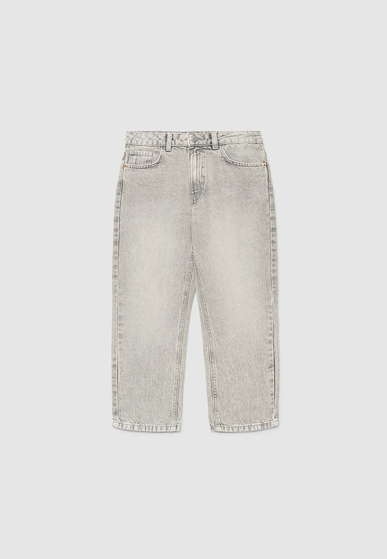 Long Solid Colour Jeans Trousers for Boys