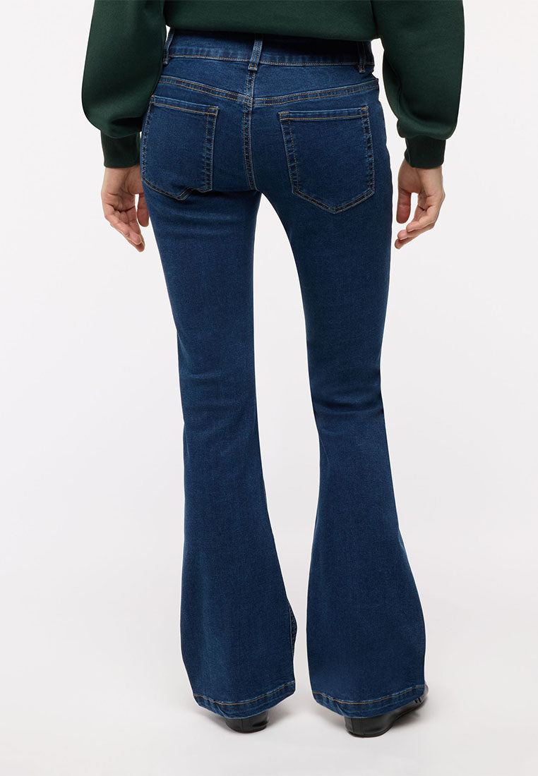 Women's Long Solid Colour Jeans Trousers