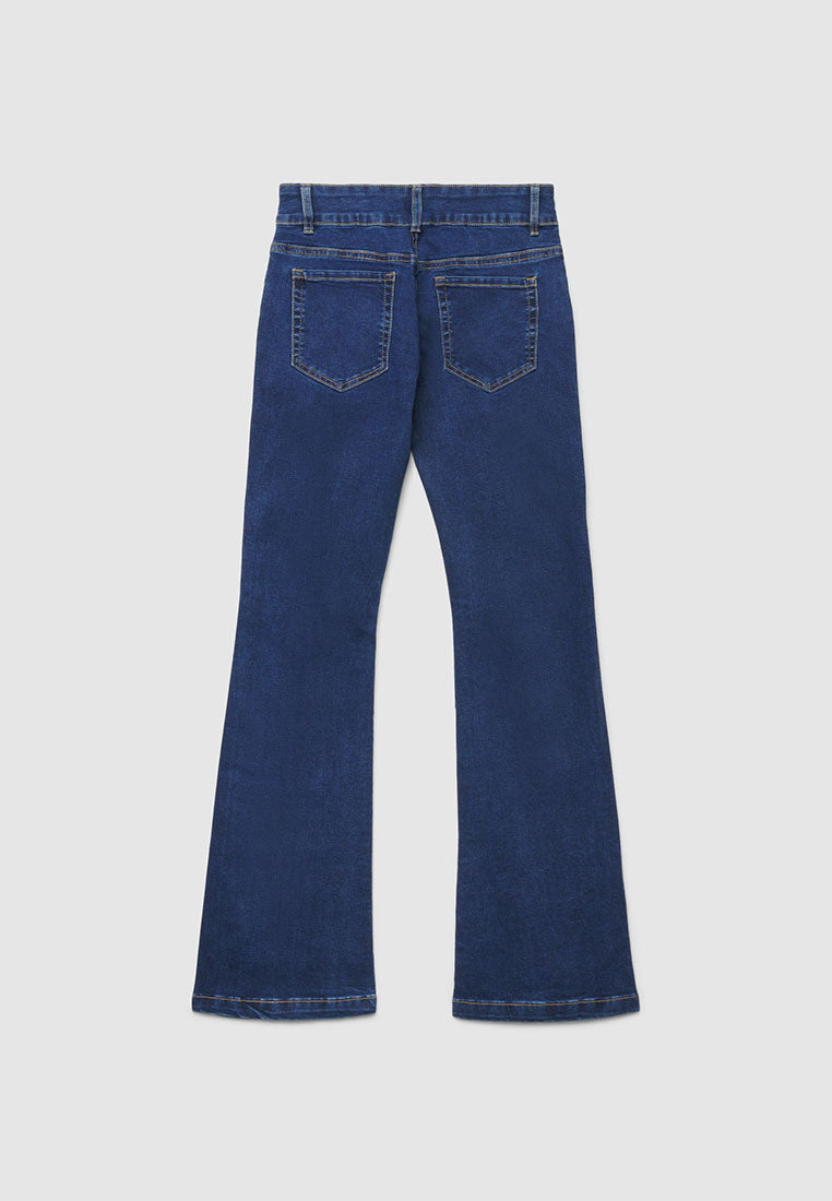 Women's Long Solid Colour Jeans Trousers