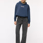 Women's High-waisted straight-leg jeans in a solid colour