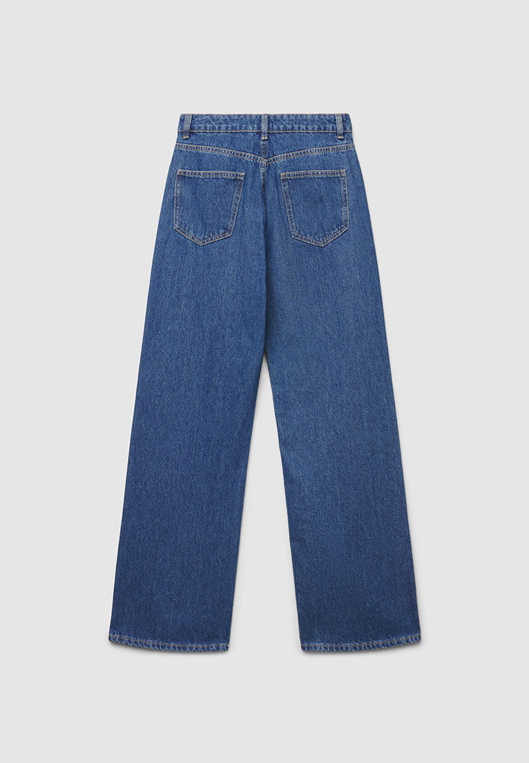 Women's Long Solid Colour Jeans Trousers