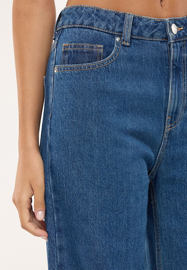 Women's Long Solid Colour Jeans Trousers