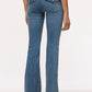 Women's Long Solid Colour Jeans Trousers