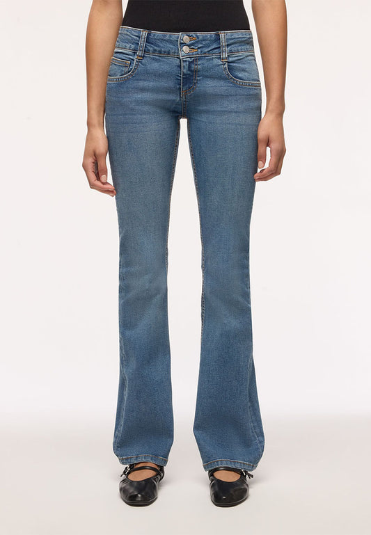 Women's Long Solid Colour Jeans Trousers