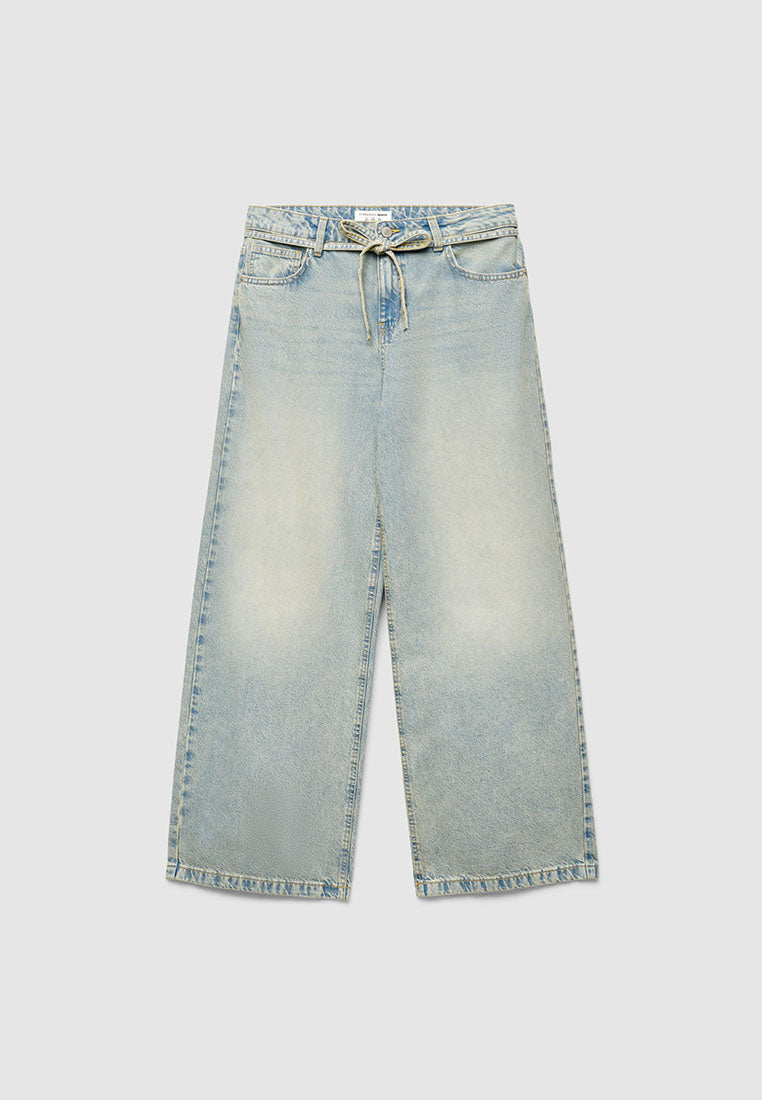 Women's Long Solid Colour Jeans Trousers
