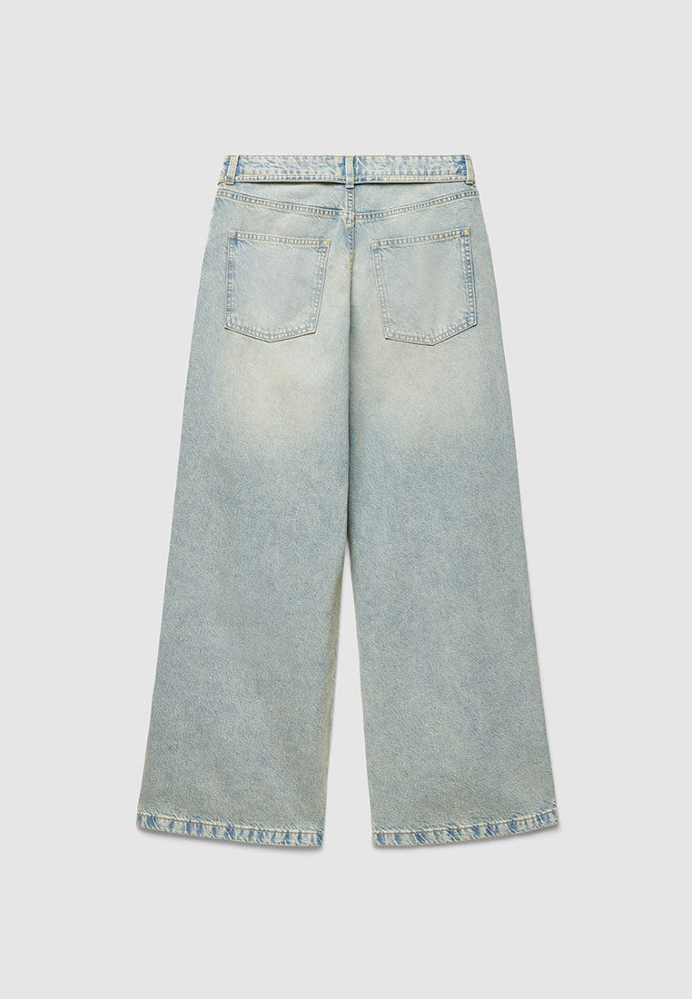 Women's Long Solid Colour Jeans Trousers