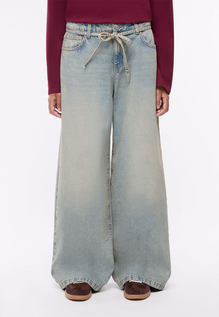 Women's Long Solid Colour Jeans Trousers