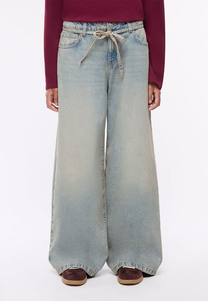 Women's Long Solid Colour Jeans Trousers