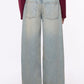 Women's Long Solid Colour Jeans Trousers