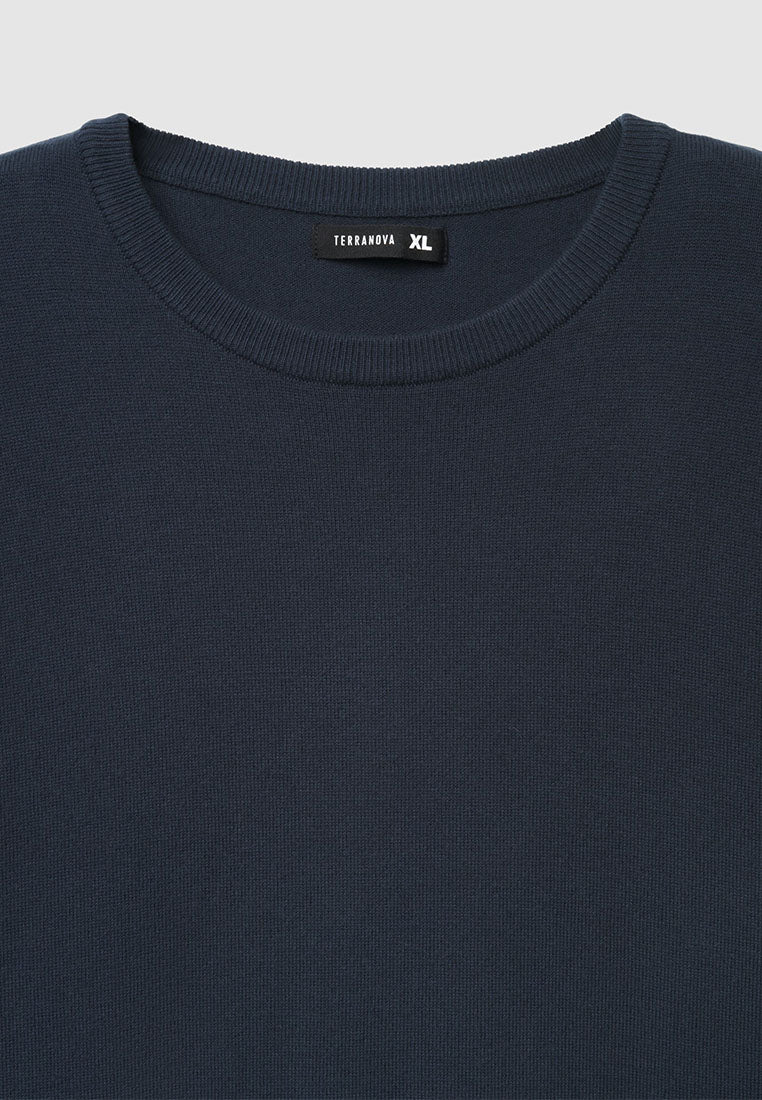 Men's Plain Crew Neck Sweater