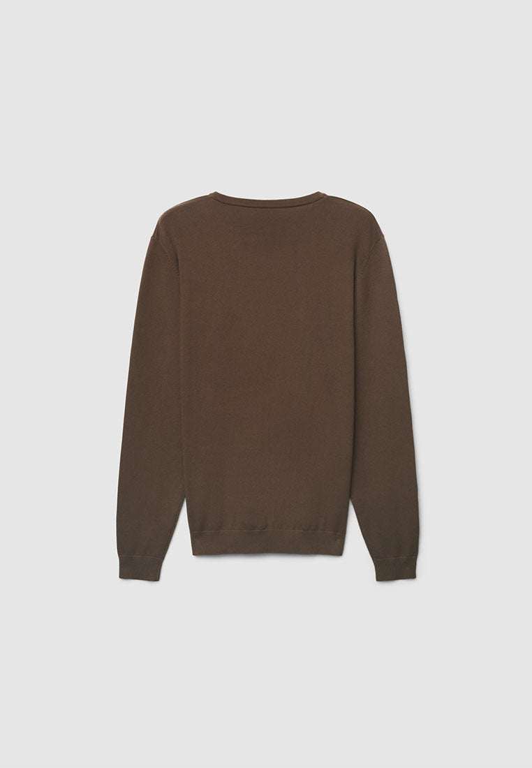 Men's Plain Crew Neck Sweater