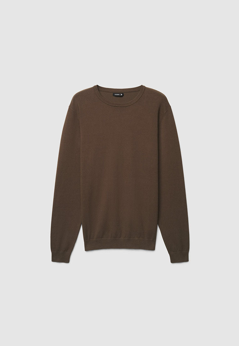 Men's Plain Crew Neck Sweater