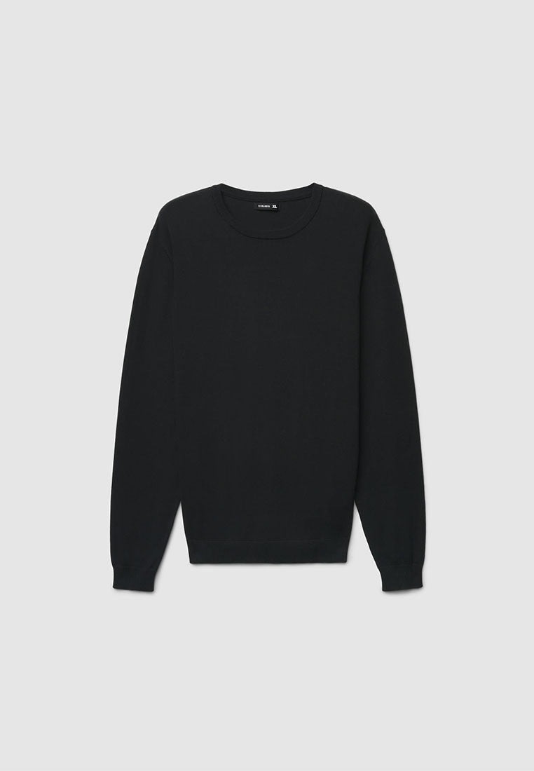 Men's Plain Crew Neck Sweater