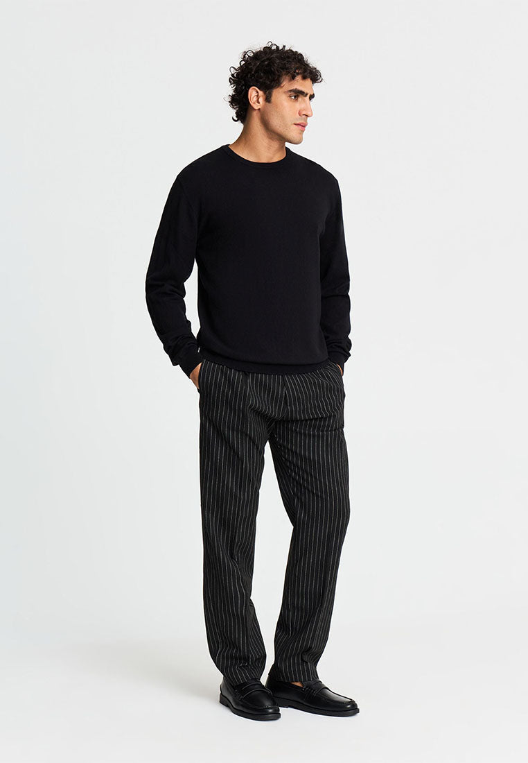 Men's Plain Crew Neck Sweater