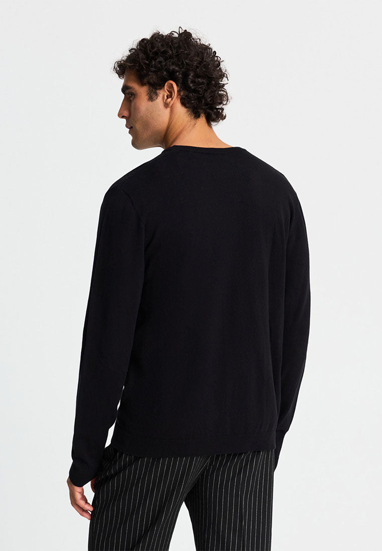 Men's Plain Crew Neck Sweater