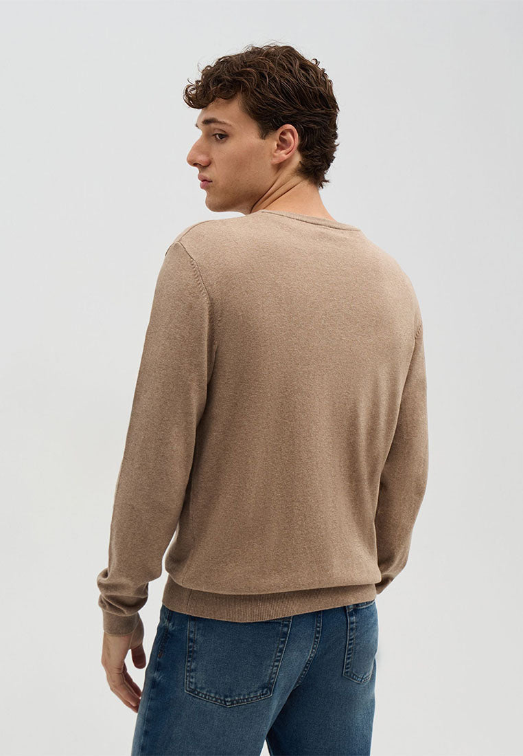 Men's Plain Crew Neck Sweater