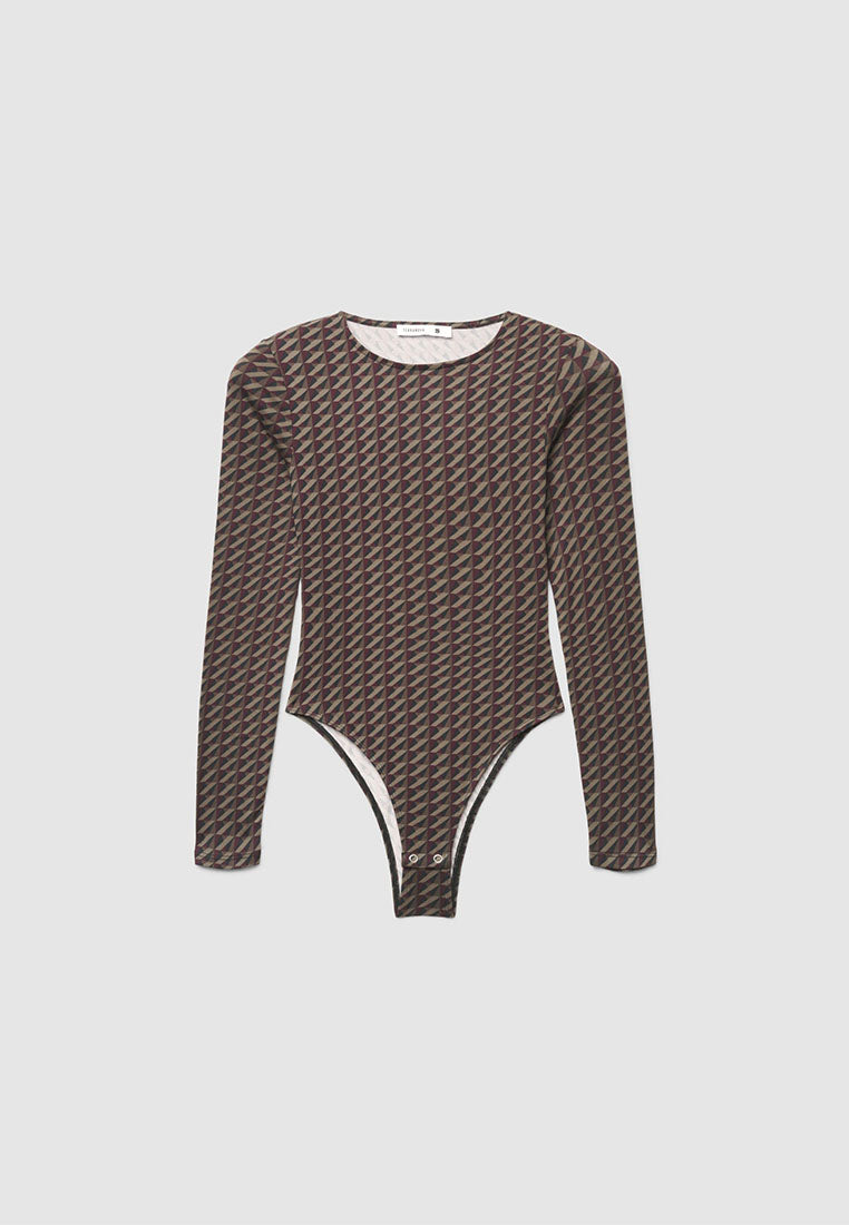 Women's Long Sleeve Patterned T-Shirt