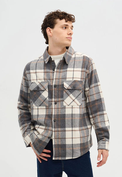 Men's Checked overshirt with pockets