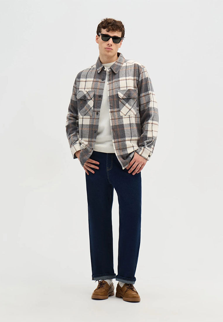 Men's Checked overshirt with pockets