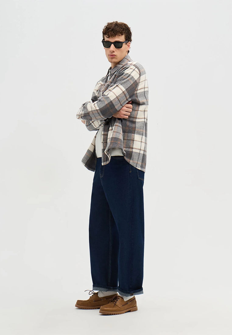 Men's Checked overshirt with pockets