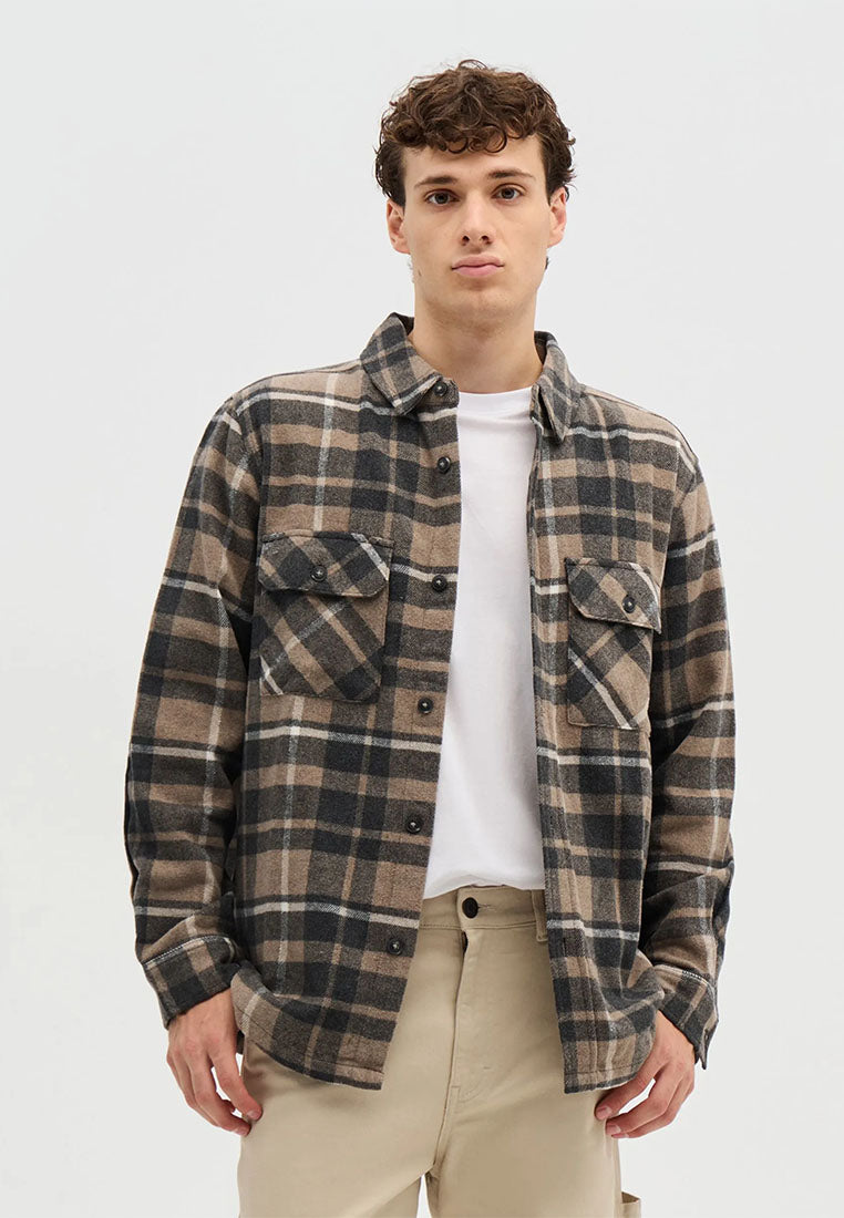 Men's Checked overshirt with pockets