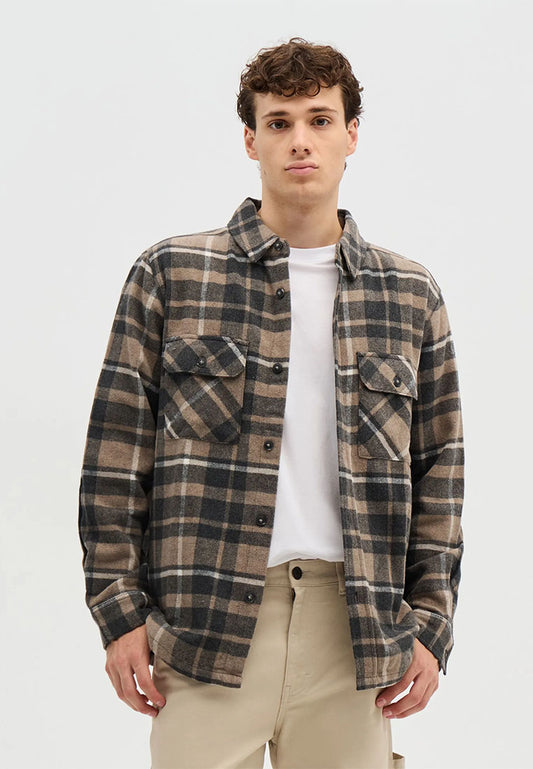 Men's Checked overshirt with pockets