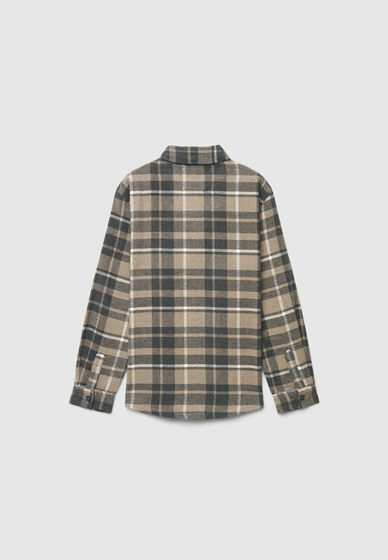 Men's Checked overshirt with pockets