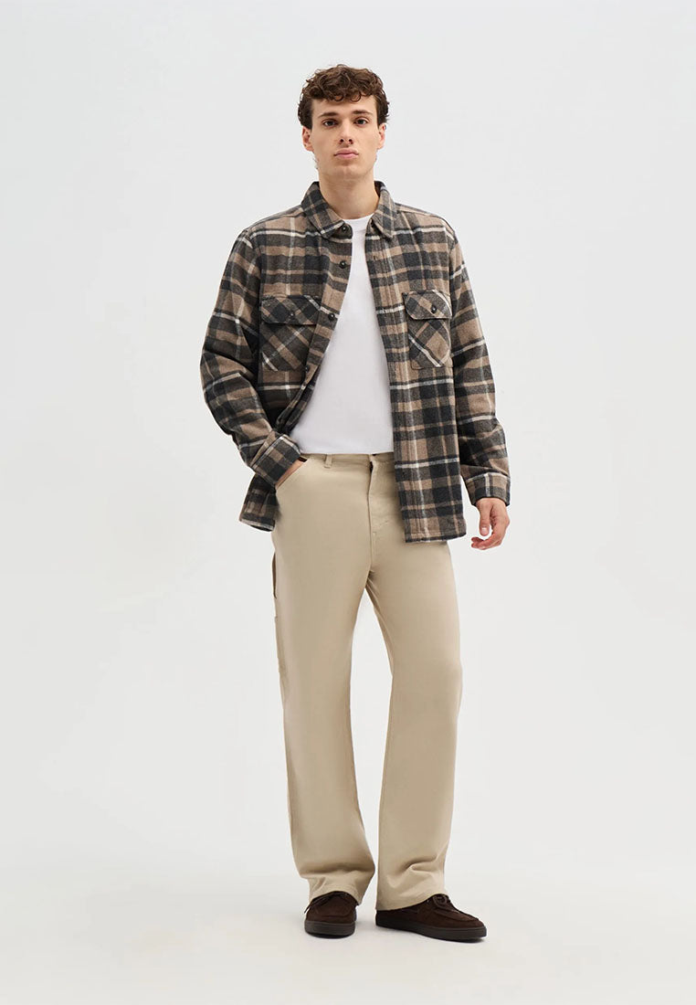 Men's Checked overshirt with pockets