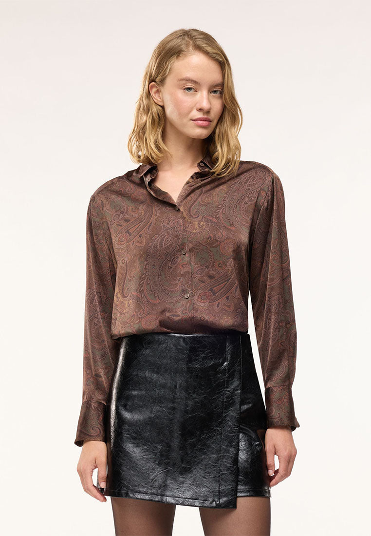 Women's Long Sleeve Flower Shirt
