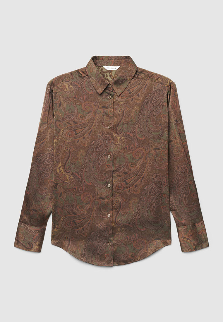 Women's Long Sleeve Flower Shirt
