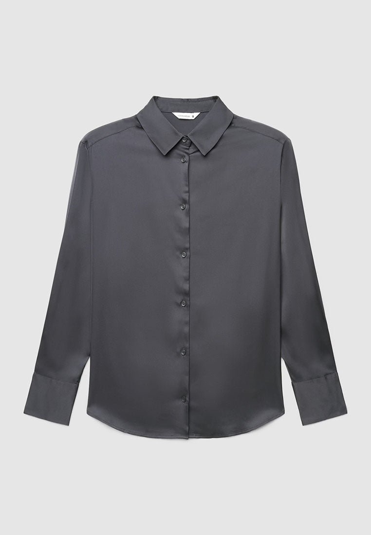Women's Plain Colour Long Sleeve Shirt