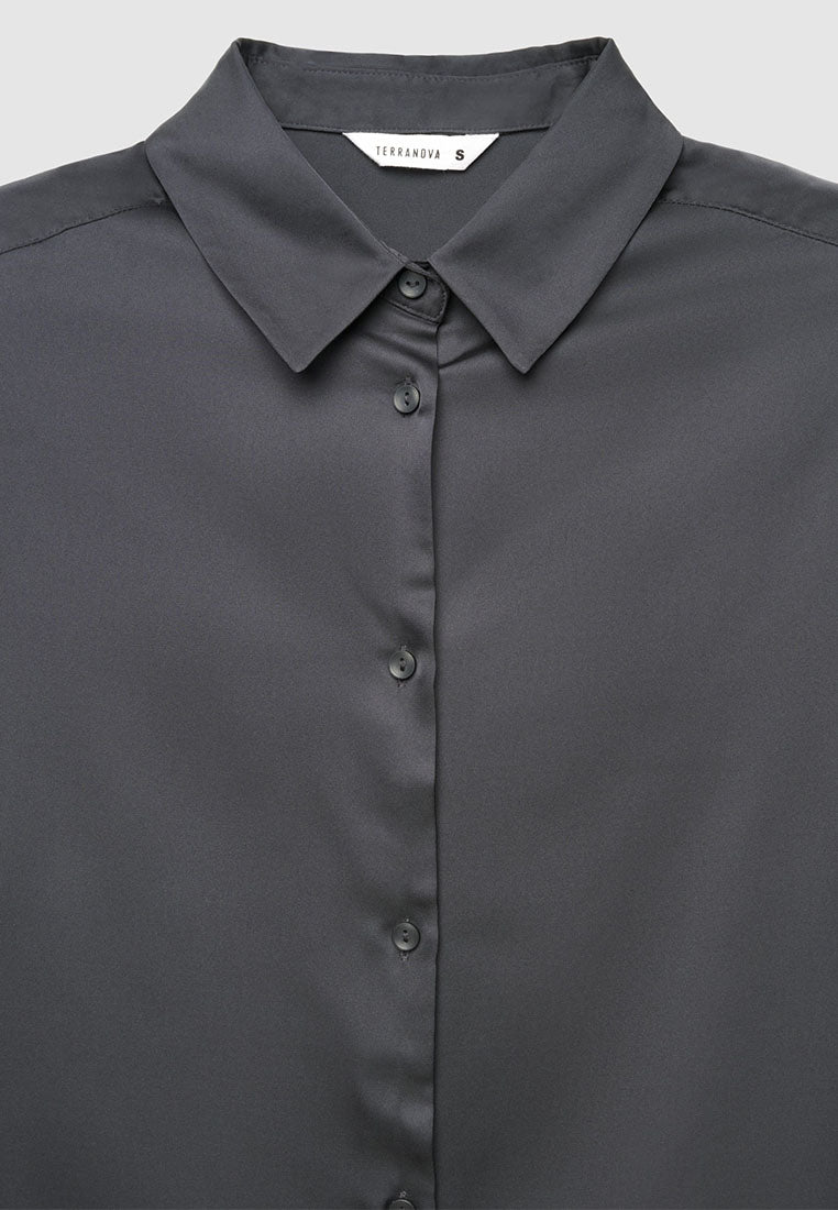 Women's Plain Colour Long Sleeve Shirt