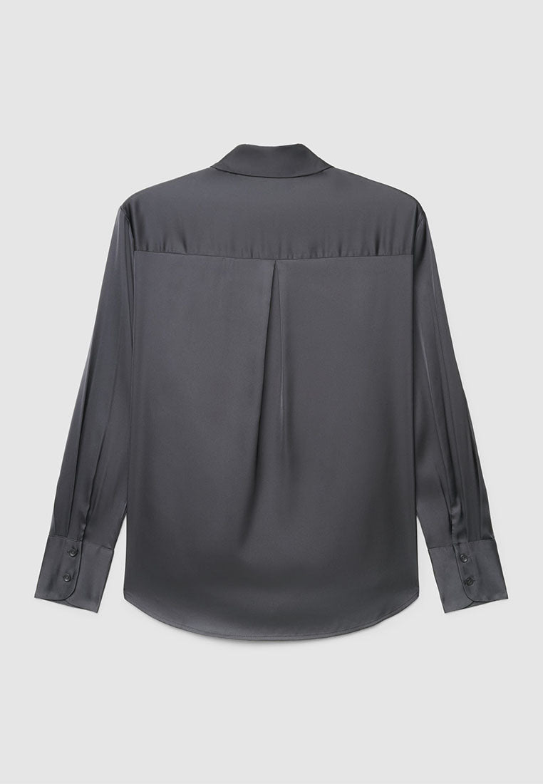 Women's Plain Colour Long Sleeve Shirt