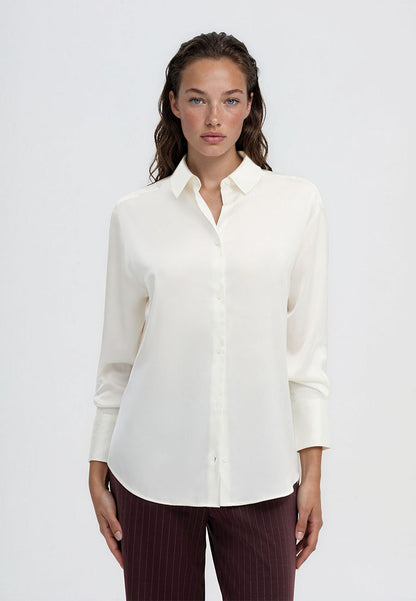 Women's Plain Colour Long Sleeve Shirt