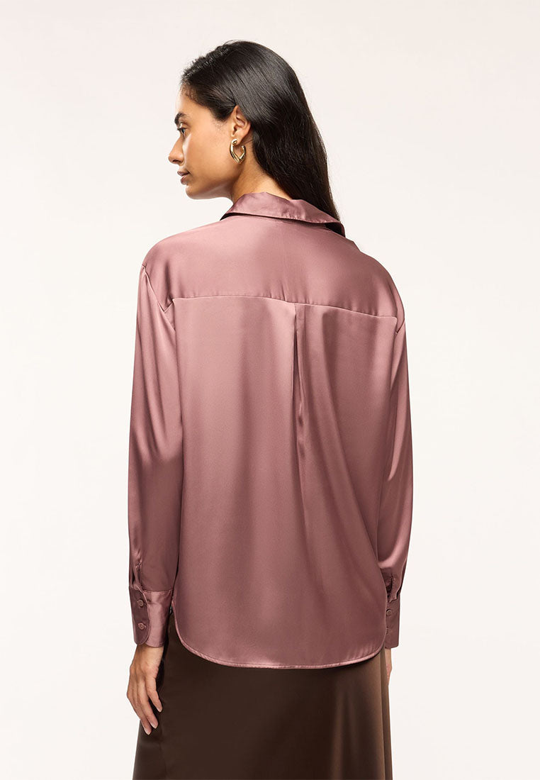 Women's Plain Colour Long Sleeve Shirt