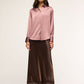 Women's Plain Colour Long Sleeve Shirt