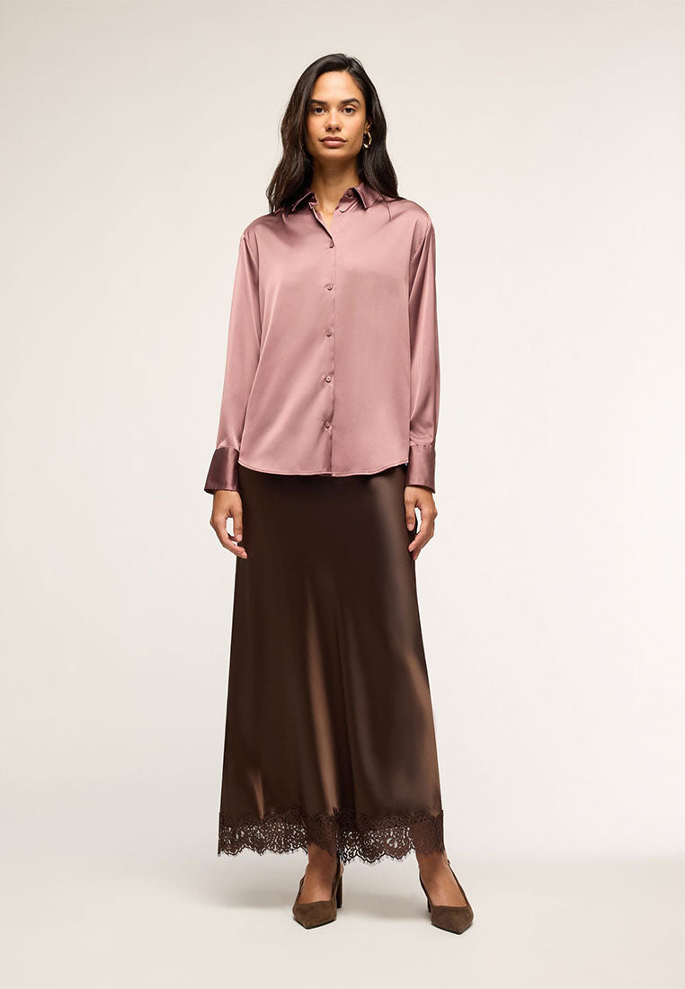 Women's Plain Colour Long Sleeve Shirt