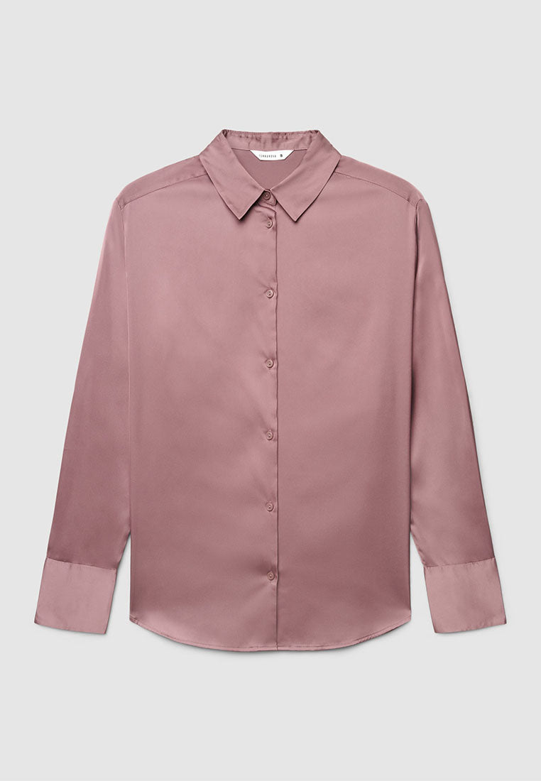 Women's Plain Colour Long Sleeve Shirt
