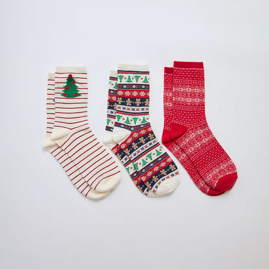 Pack of 3 Christmas Themed Socks