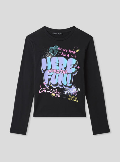 Girls's Long-sleeved T-shirt