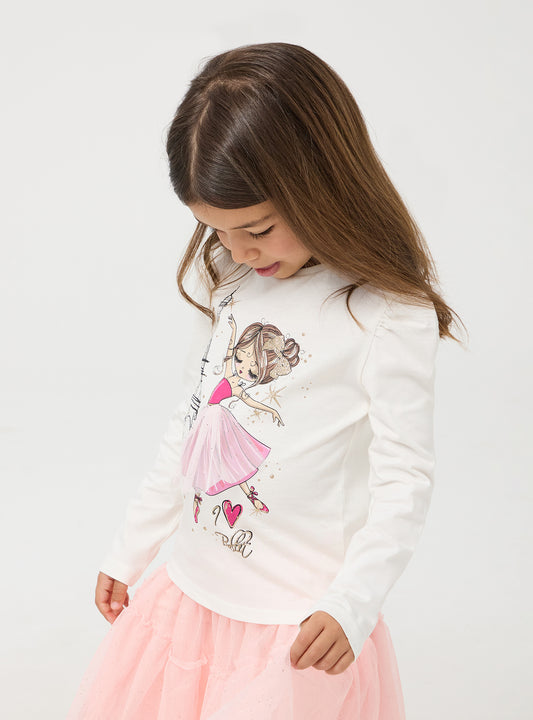 Girl's Long-sleeved T-shirt