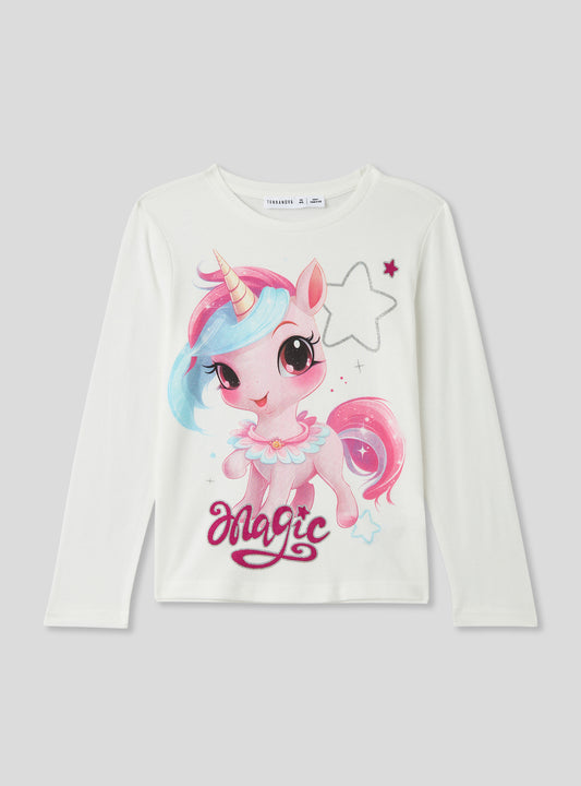 Girls's Long-sleeved T-shirt
